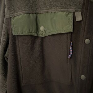 Patagonia Dark Green Fleece Shirt Jacket